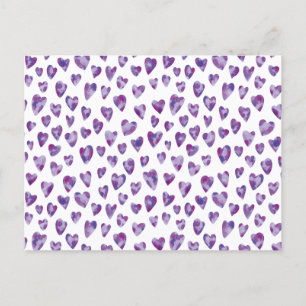 Wasserfarbenherz Postkarte