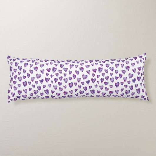 Wasserfarbenherz Seitenschläferkissen (Rückseite)