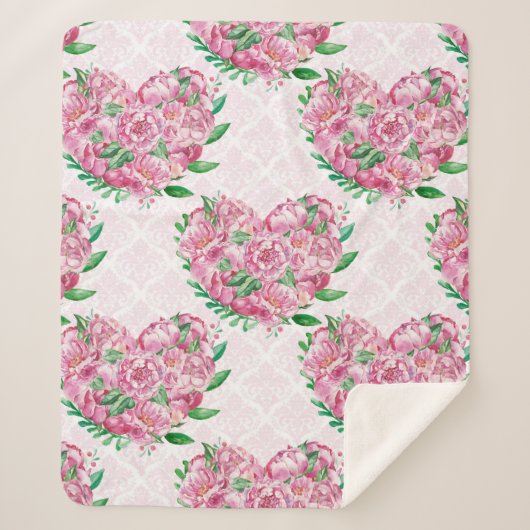 Wasserfarbenherz Sherpadecke (Vorderseite)