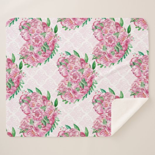 Wasserfarbenherz Sherpadecke (Vorderseite (Horizontal))