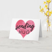 Wasserfarbenherz - soziale Distanzierung Karte (Gelbe Blume)