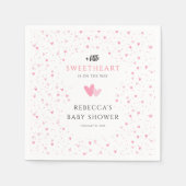 Wasserfarbenherz Sweetheart Girl Babyduschpapier Serviette (Vorderseite)