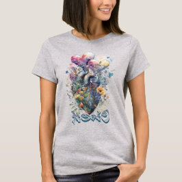 Wasserfarbenherz T-Shirt