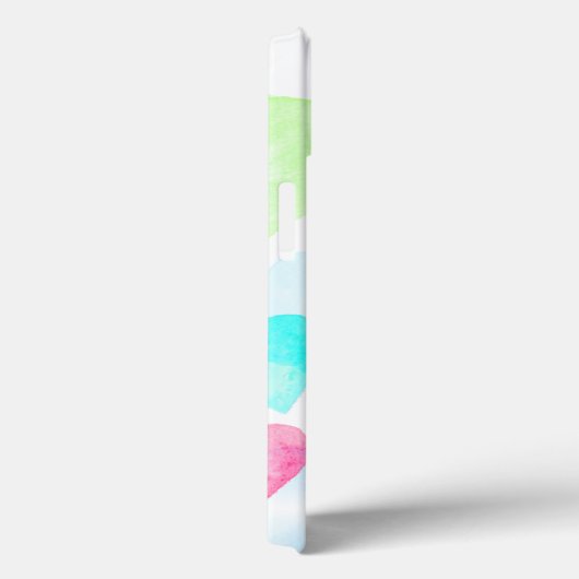 Wasserfarbenherzen Case-Mate iPhone Hülle (Rückseite / Rechts)