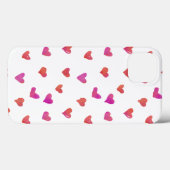 Wasserfarbenherzen Case-Mate iPhone Hülle (Rückseite (Horizontal))