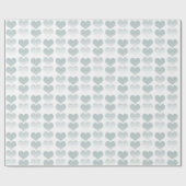 Wasserfarbenherzen Geschenkpapier (Flach)