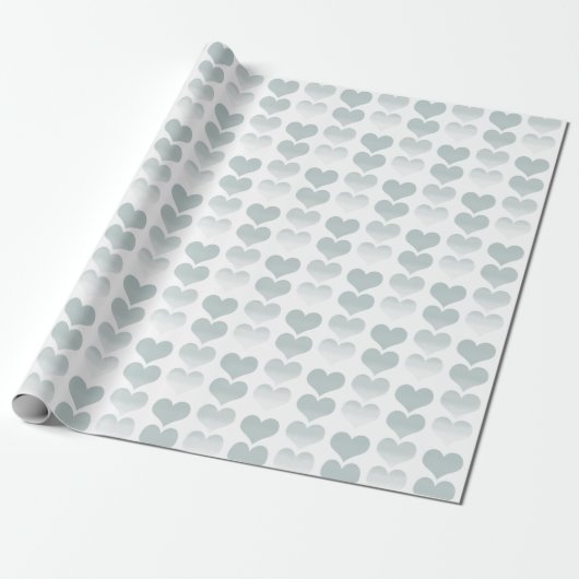 Wasserfarbenherzen Geschenkpapier (Ungerollt)