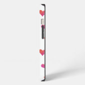 Wasserfarbenherzen iPhone Hülle (Linke Seite)