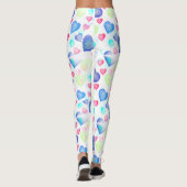 Wasserfarbenherzen Leggings (Rückseite)