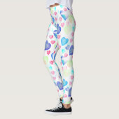 Wasserfarbenherzen Leggings (Links)