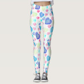 Wasserfarbenherzen Leggings (Vorderseite)