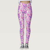 Wasserfarbenherzen Leggings (Vorderseite)