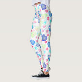 Wasserfarbenherzen Leggings (Links)