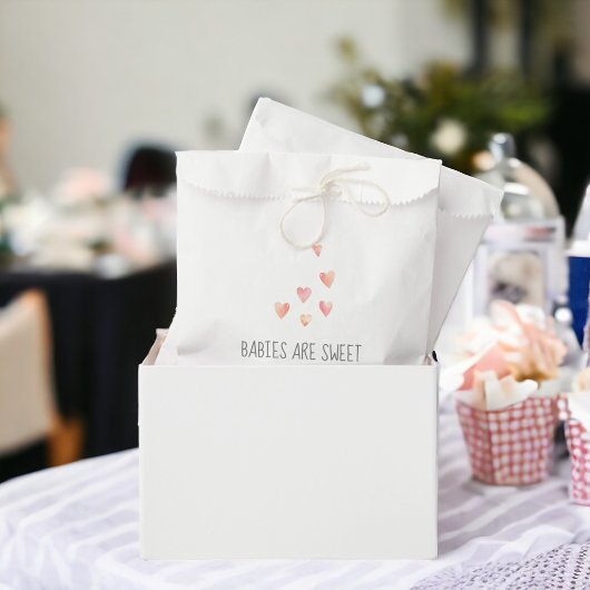 Wasserfarbenherzen Mädchen Babys sind Sweet Favor Geschenktütchen