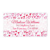 Wasserfarbenherzen | Muster IV der Liebe (Vorne)