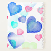 Wasserfarbenherzen Planer (Rückseite)