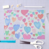 Wasserfarbenherzen Seidenpapier (Handwerk)