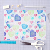 Wasserfarbenherzen Seidenpapier (Handwerk)