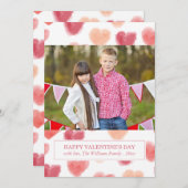 Wasserfarbenherzen | Valentinstag - Karten (Vorne/Hinten)