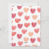 Wasserfarbenherzen | Valentinstag - Karten (Rückseite)