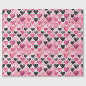 Wasserfarbenherzen verzaubern | Polka Dots Muster Geschenkpapier (Flach)