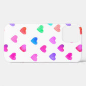 Wasserfarbenherzen von Hand, Muster Valentins Case-Mate iPhone Hülle (Rückseite (Horizontal))