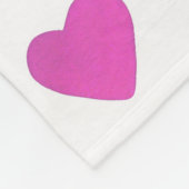 Wasserfarbenherzen von Hand, Muster Valentins Fleecedecke (Ecke)