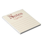 Wasserfarbenhinweise für den Weihnachtsmann Notizblock (angewinkelt)