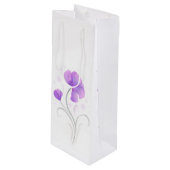 Wasserfarbenhochzeit Dank personalisierter Geschen Geschenktüte Für Weinflaschen (Vorderseite Schrägansicht)