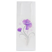 Wasserfarbenhochzeit Dank personalisierter Geschen Geschenktüte Für Weinflaschen (Vorderseite)