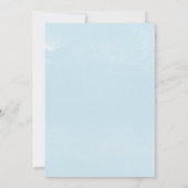 Wasserfarbenhochzeit Einladung (Rückseite)