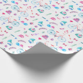 Wasserfarbenhochzeit Geschenkpapier (Ecke)