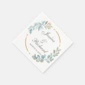 Wasserfarbenhochzeit Napkins Serviette (Ecke)
