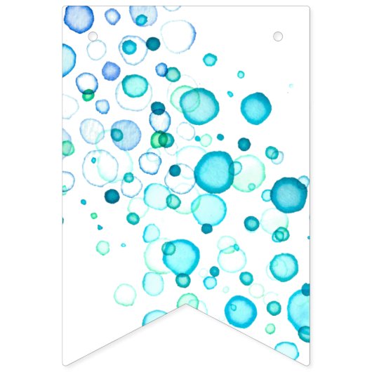 Wasserfarbenhochzeit Wimpelkette (Zweite Fahne)