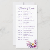 Wasserfarbeninsel Romance - Hochzeitsprogramm - (Rückseite)