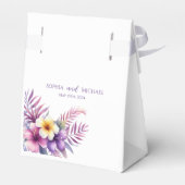 Wasserfarbeninsel Romance-Wedding Geschenkschachtel (Rückseite)