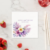 Wasserfarbeninsel Romance-Wedding - Napkins Serviette (Beispiel)