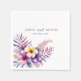 Wasserfarbeninsel Romance-Wedding - Napkins Serviette