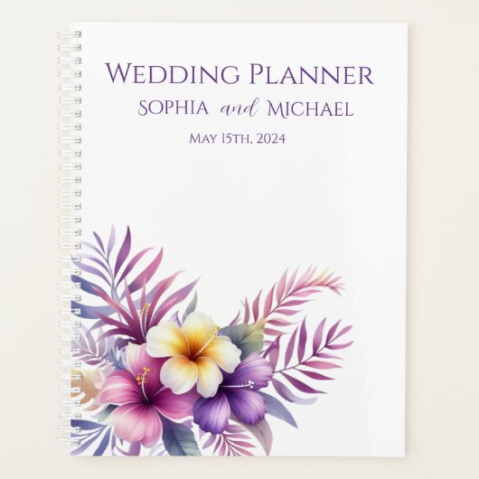 Wasserfarbeninsel Romance-Wedding-Planer Planer (Vorderseite)