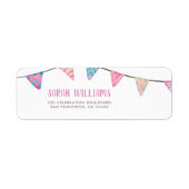 Wasserfarbenjagd & Moderne Script-Rücksendeadresse (Vorne)