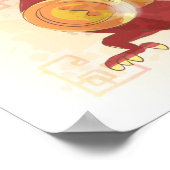 Wasserfarbenjahr des Drachen, Samurai Poster (Ecke)