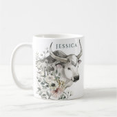 Wasserfarbenjahr des Ochsen | Chinesisches Neujahr Kaffeetasse (Links)