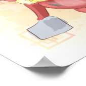 Wasserfarbenjahr des Pferdes, Samurai Poster (Ecke)