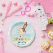 Wasserfarbenjunge Bunny Baby Showfarm Pappteller (Party)
