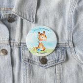 Wasserfarbenjunge Pferdeschwulstdusche Button (Beispiel)