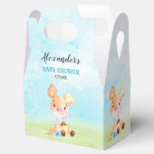 Wasserfarbenjunge Piggy Baby-Duschfarm Geschenkschachtel (Geöffnet)