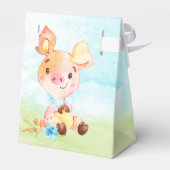 Wasserfarbenjunge Piggy Baby-Duschfarm Geschenkschachtel (Rückseite)