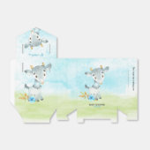 Wasserfarbenjunge Ziegenjunge-Babyduschfarm Geschenkschachtel (Ungefaltet)
