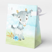 Wasserfarbenjunge Ziegenjunge-Babyduschfarm Geschenkschachtel (Rückseite)