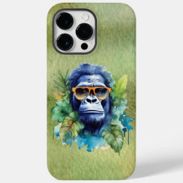 WasserfarbenJungle Gorilla mit Sonnenbrille und Bl Case-Mate iPhone 14 Pro Max Hülle